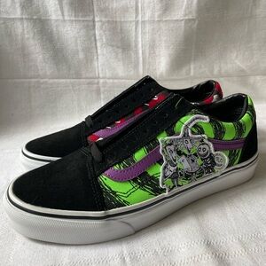 Vans Old Skool Nightmare Before Christmas Black Low Top Shoes Women’s Size 10